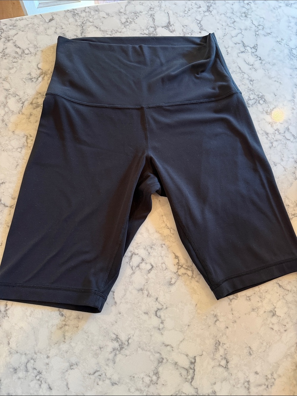 Lululemon High-Waist Black Women's Bike Shorts - 10 inch inseam